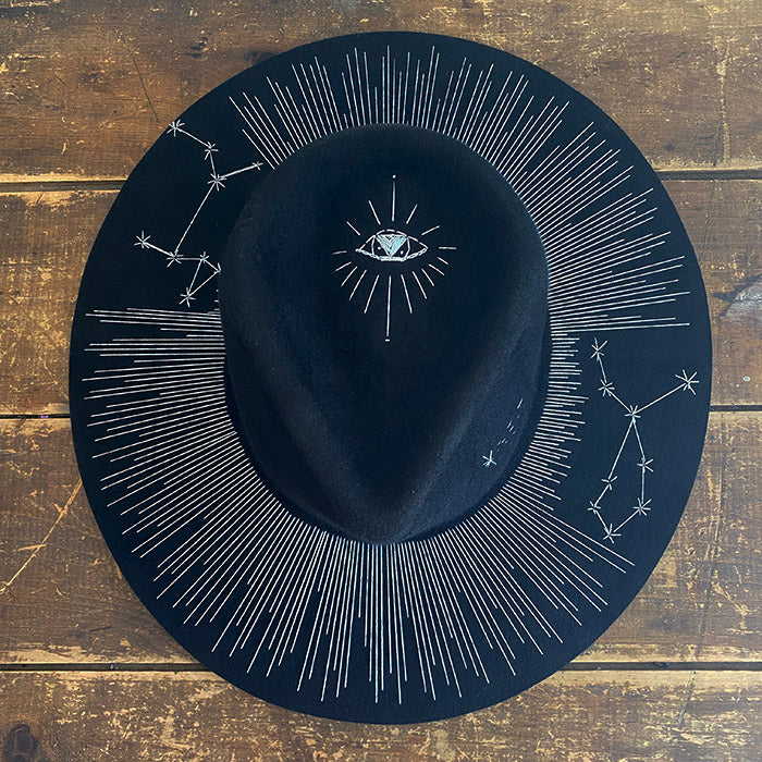 Halo Hat with Astrological Signs & Symbol