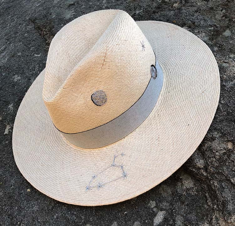 Custom Moon Astro Hat (straw)