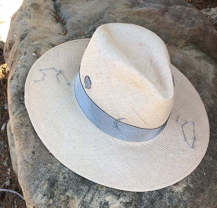 Custom Moon Astro Hat (straw)